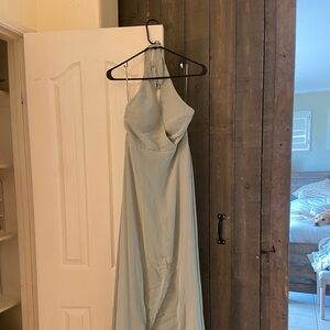 Brody Grey bridesmaid dress, dusty sage
